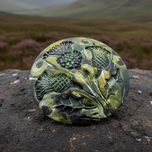Scotland Triple Thistle Brooch - Handmade in Scotland | Brooch | Wiccan Center