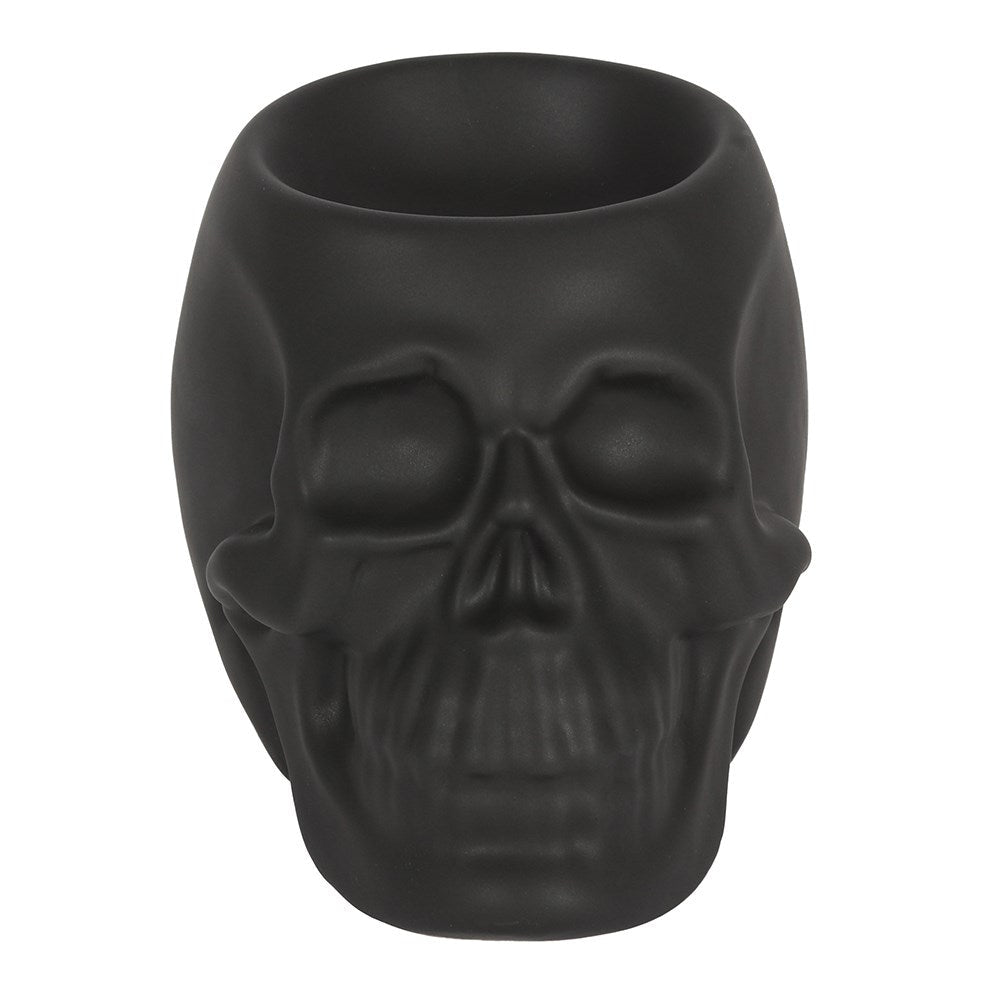 Black Skull Oil Burner and Wax Warmer | Wax Melt Warmer | Wiccan Center