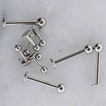 14G Externally Threaded Steel Labret with Ball | Body Jewelry | Wiccan Center