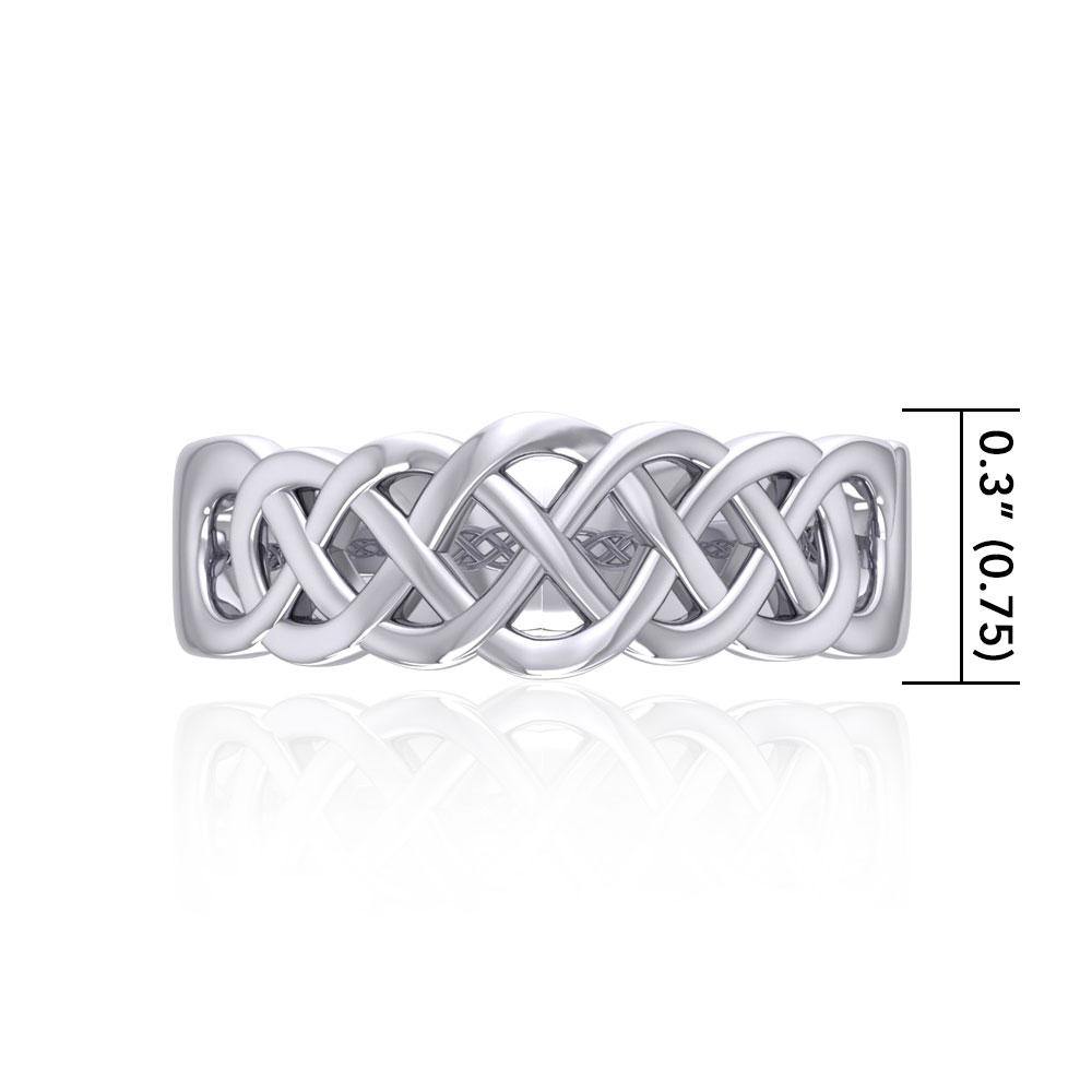 Celtic Knotwork Silver Ring SM227