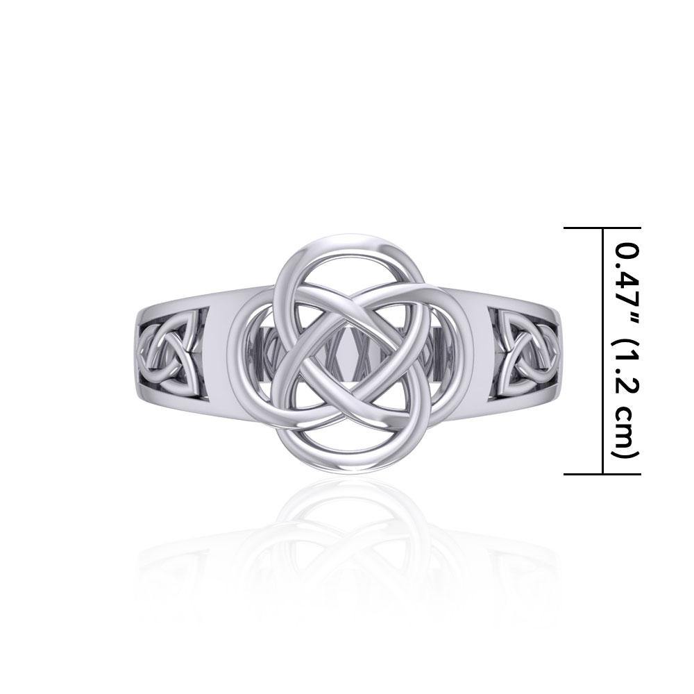 Celtic Knotwork Sterling Silver Ring SM230