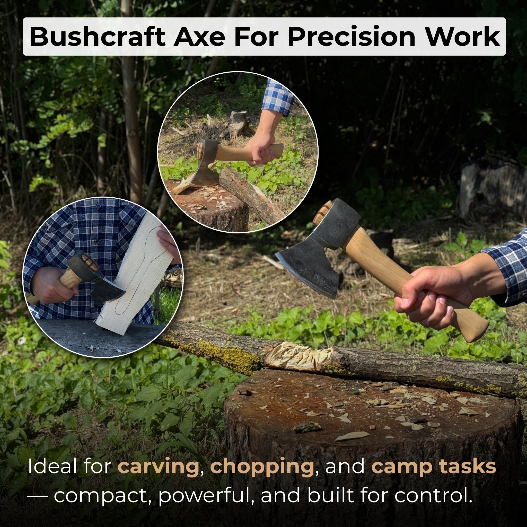 Small Carving Axe, 0.65 kg (1.43 lb) | Axe | Wiccan Center