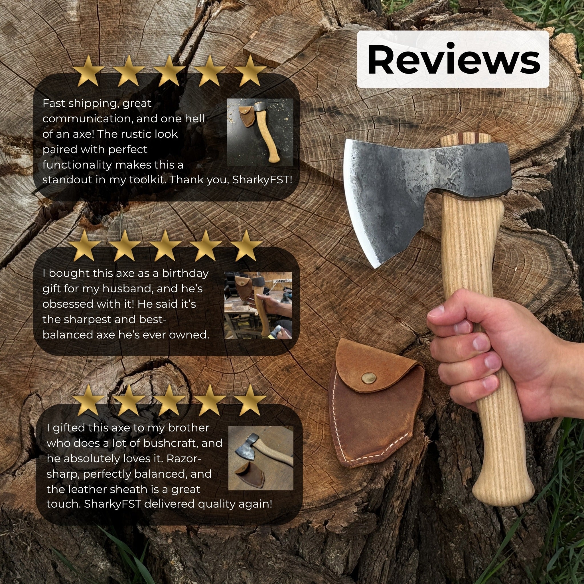 Small Carving Axe, 0.66 kg (1.46 lb) | Axe | Wiccan Center