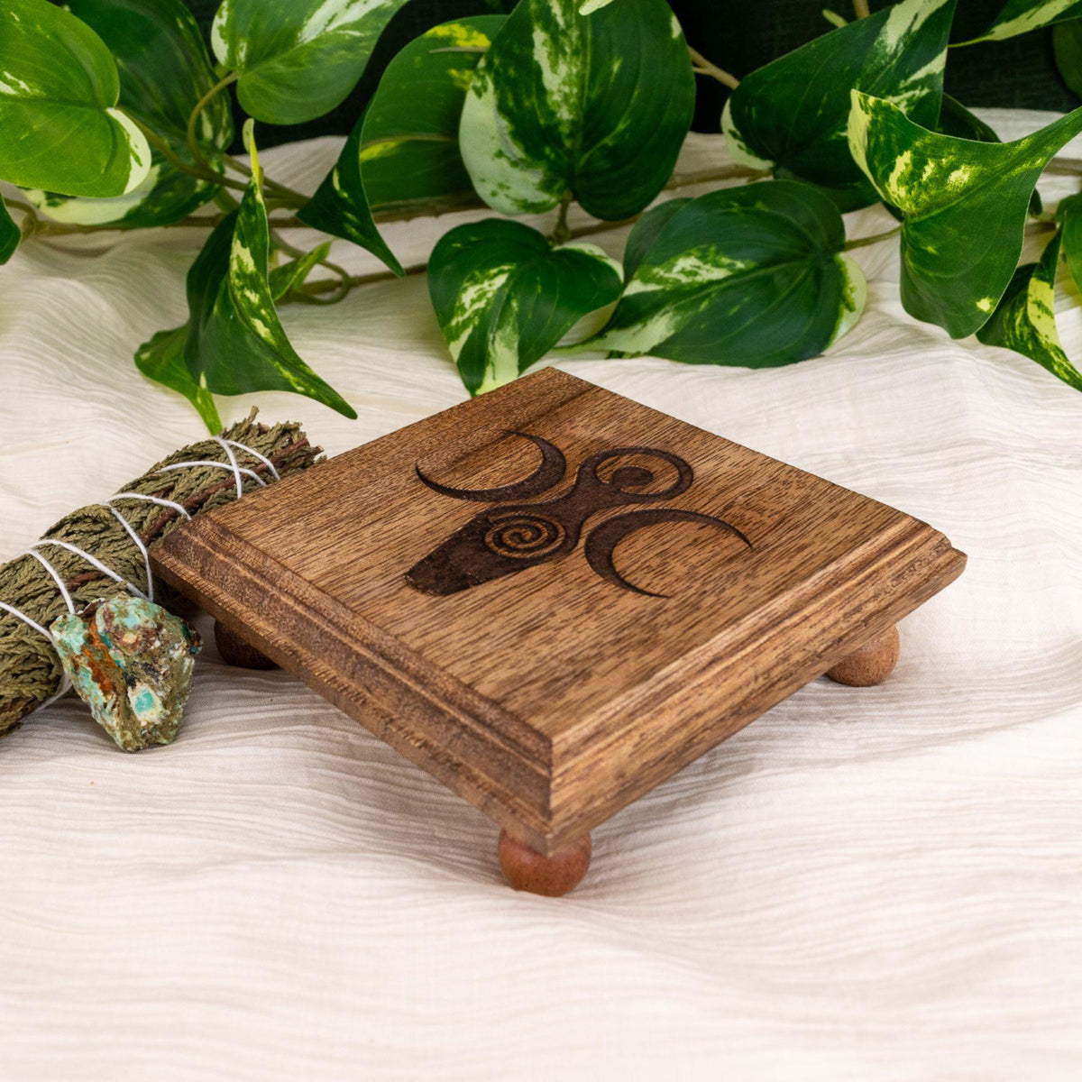 Wood Goddess Altar Table | | Wiccan Center