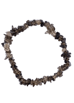 Smoky Quartz Chip Stretch Bracelet | bracelets | Wiccan Center