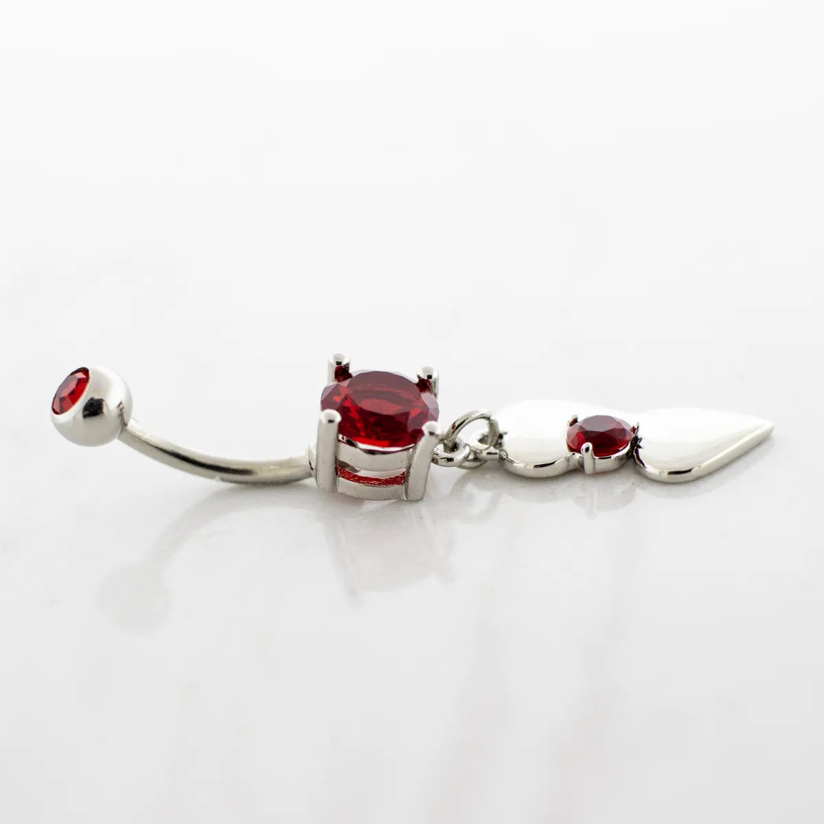 14G Double Heart Navel Ring | Body Jewelry | Wiccan Center