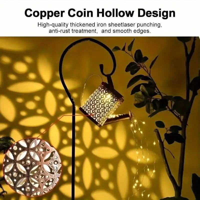 Solar LED Watering Can String Lights | Outdoor Lighting | Wiccan Center