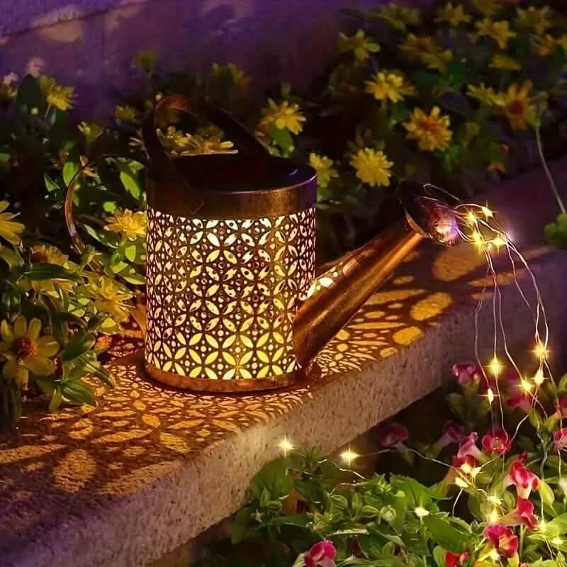Solar LED Watering Can String Lights | Outdoor Lighting | Wiccan Center