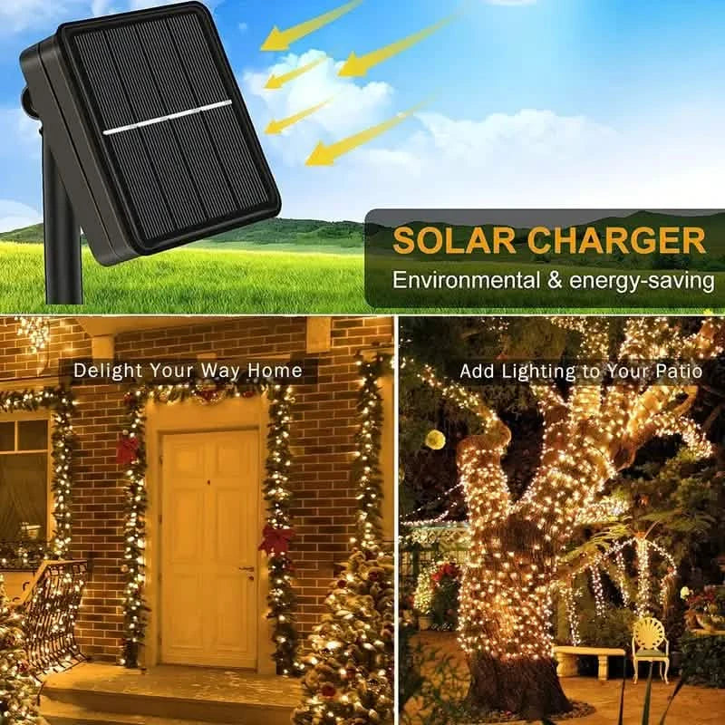 Solar String Lights Outdoor Waterproof | String & Fairy Lights | Wiccan Center