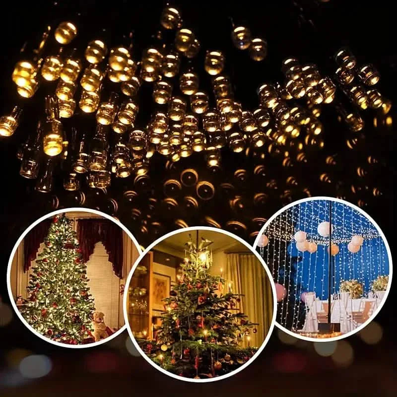 Solar String Lights Outdoor Waterproof | String & Fairy Lights | Wiccan Center