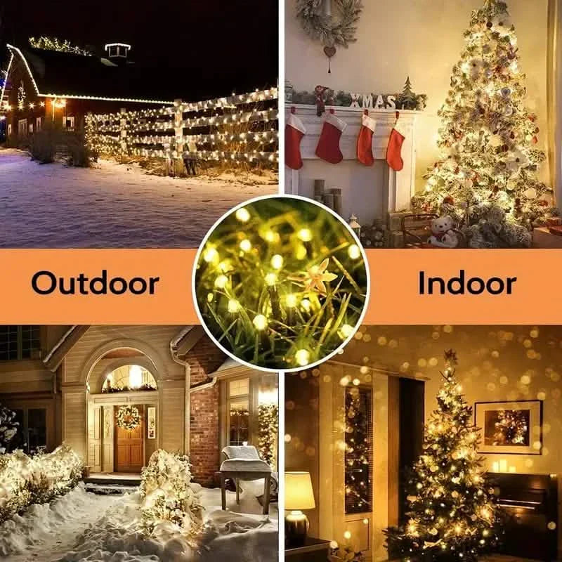 Solar String Lights Outdoor Waterproof | String & Fairy Lights | Wiccan Center