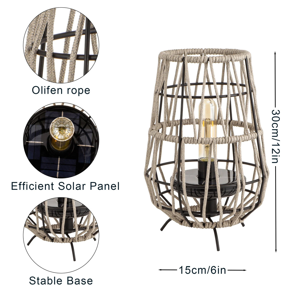 Set of 2 Solar Lantern Outdoor Table Lamp Outside Hanging Solar Lights | New Product | Wiccan Center