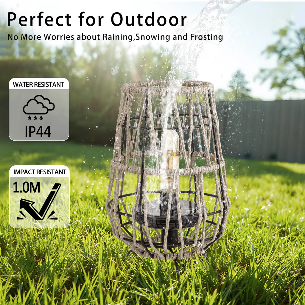 Set of 2 Solar Lantern Outdoor Table Lamp Outside Hanging Solar Lights | New Product | Wiccan Center