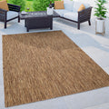 Solid Outdoor Rug for Patio or Balcony weatherproof in Mottled Brown Beige | Outdoor Rugs | Wiccan Center
