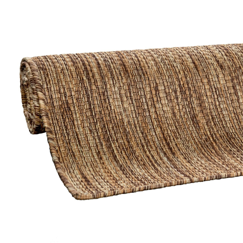 Solid Outdoor Rug for Patio or Balcony weatherproof in Mottled Brown Beige | Outdoor Rugs | Wiccan Center