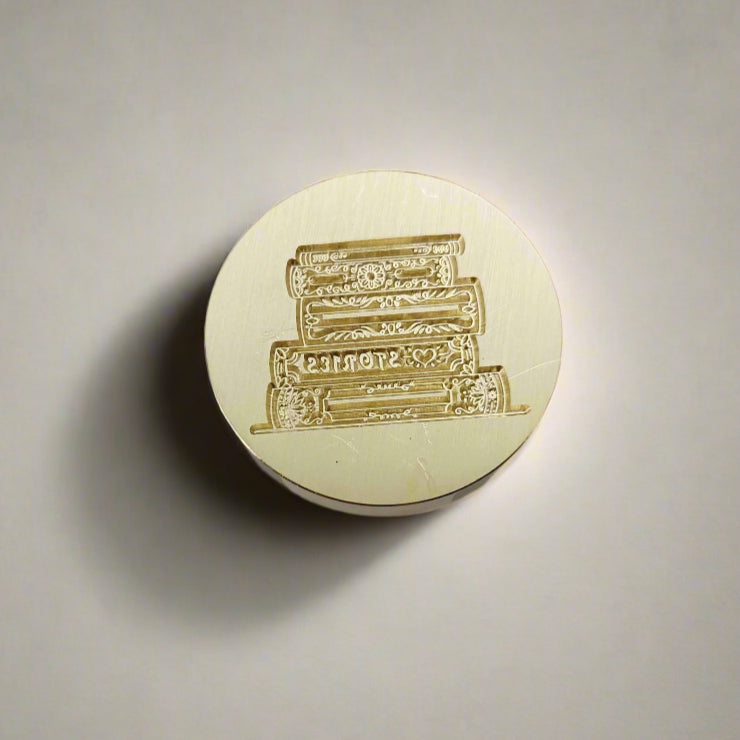 Stack of Books Wax Seal Stamp - Literary Design for Readers & Writers | Wax Seal | Wiccan Center