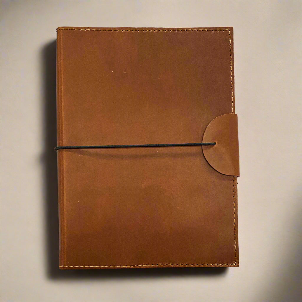 Soothi A5 Refillable Leather Traveler's Journal - Classic Design with Pockets, Pen Slot & Tree-Free Paper | Journal | Wiccan Center