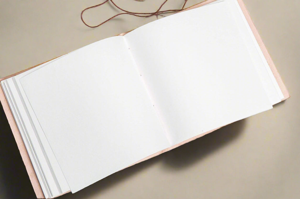 Compass 7x7 Artist Handmade Leather Journal | Journal | Wiccan Center
