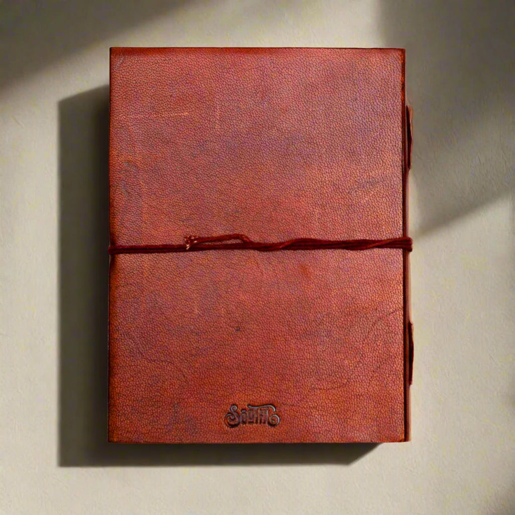 "Grow Through What You Go Through" Leather Journal - Your Healing Partner | Journal | Wiccan Center
