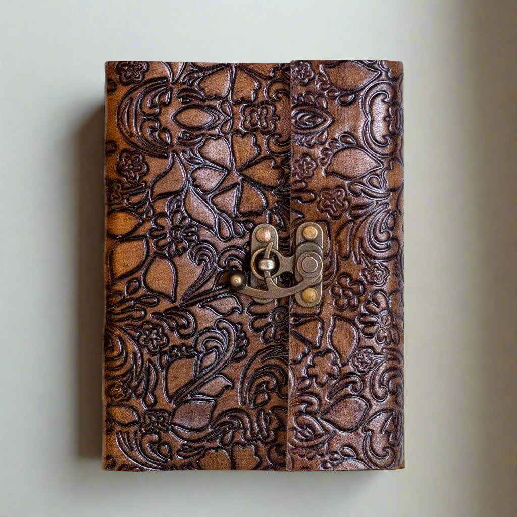 Floral Embossed Latch Journal | Journal | Wiccan Center