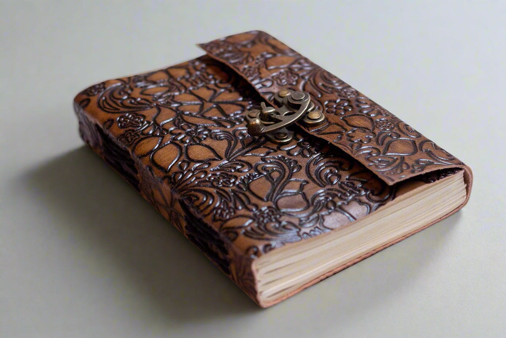 Floral Embossed Latch Journal | Journal | Wiccan Center