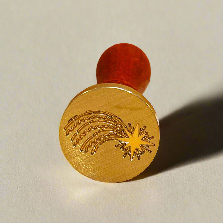 Shooting Star Wax Seal Stamp - Celestial Comet Design for Enchanting Seals | Wax Seal | Wiccan Center