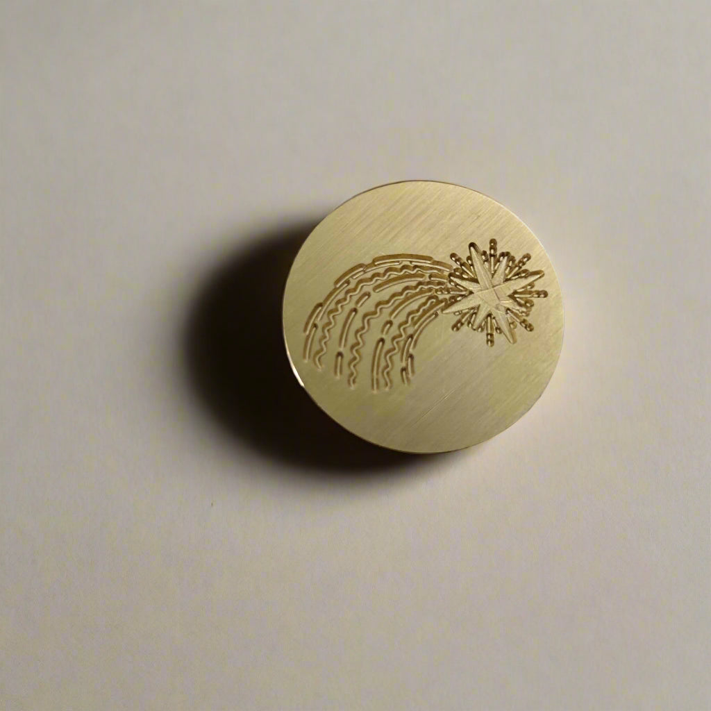 Shooting Star Wax Seal Stamp - Celestial Comet Design for Enchanting Seals | Wax Seal | Wiccan Center