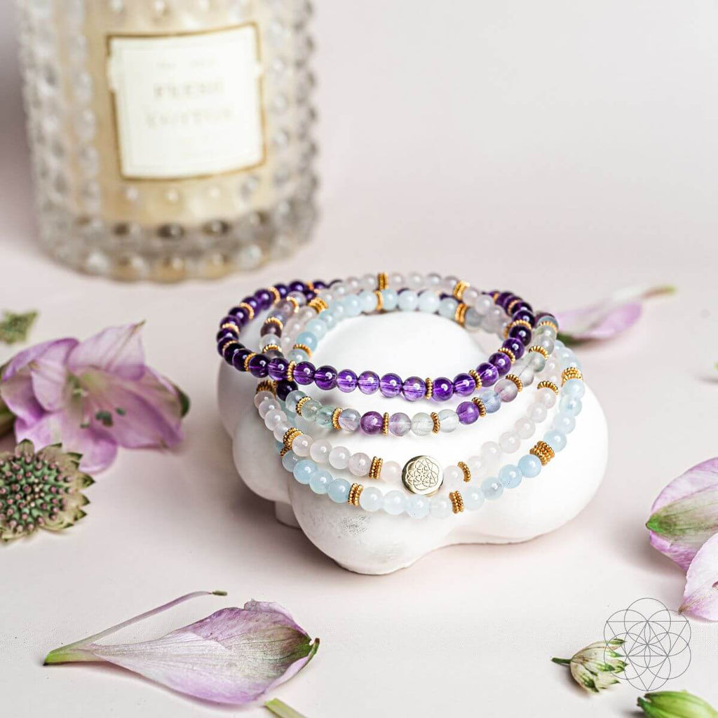 Soothing Anxiety-Free Bracelet Pack of 4 | Jewelry Set | Wiccan Center
