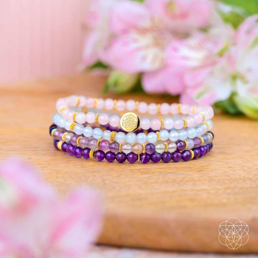 Soothing Anxiety-Free Bracelet Pack of 4 | Jewelry Set | Wiccan Center