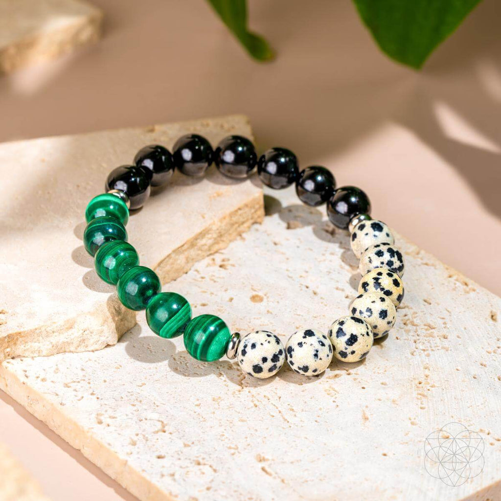 Soul Reset: Dalmatian Jasper Bracelet of Healing | Bracelet | Wiccan Center