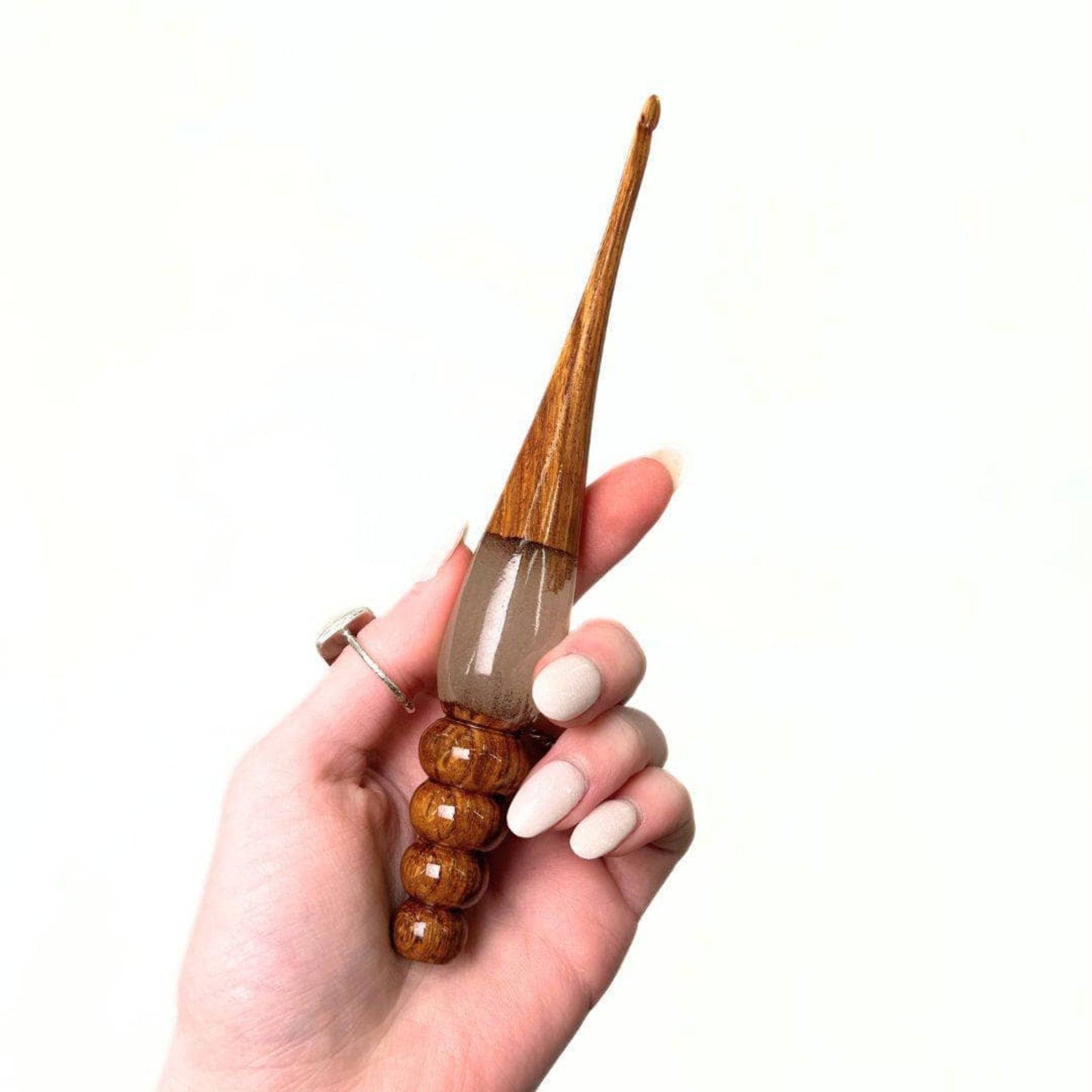 Sparkle Rosewood Crochet Hook | Notions and Tools | Wiccan Center