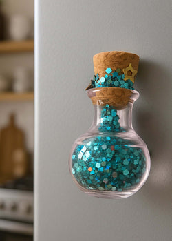 Glittery Fairy Spell Jar Magnet | Magnets | Wiccan Center