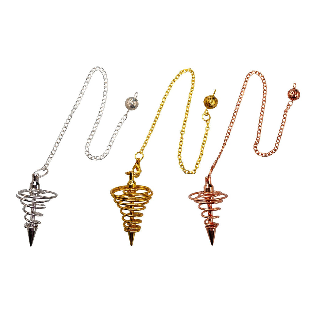Metal Spiral Pendulum | Religious Items | Wiccan Center