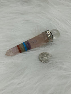 Chakra Wand w/DT Topper & Spher | Wands | Wiccan Center