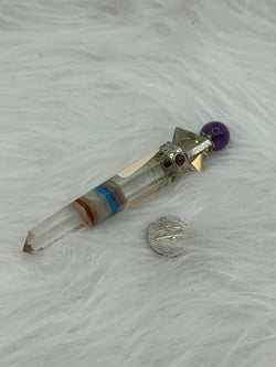 Chakra Wand w/sphere | Wands | Wiccan Center