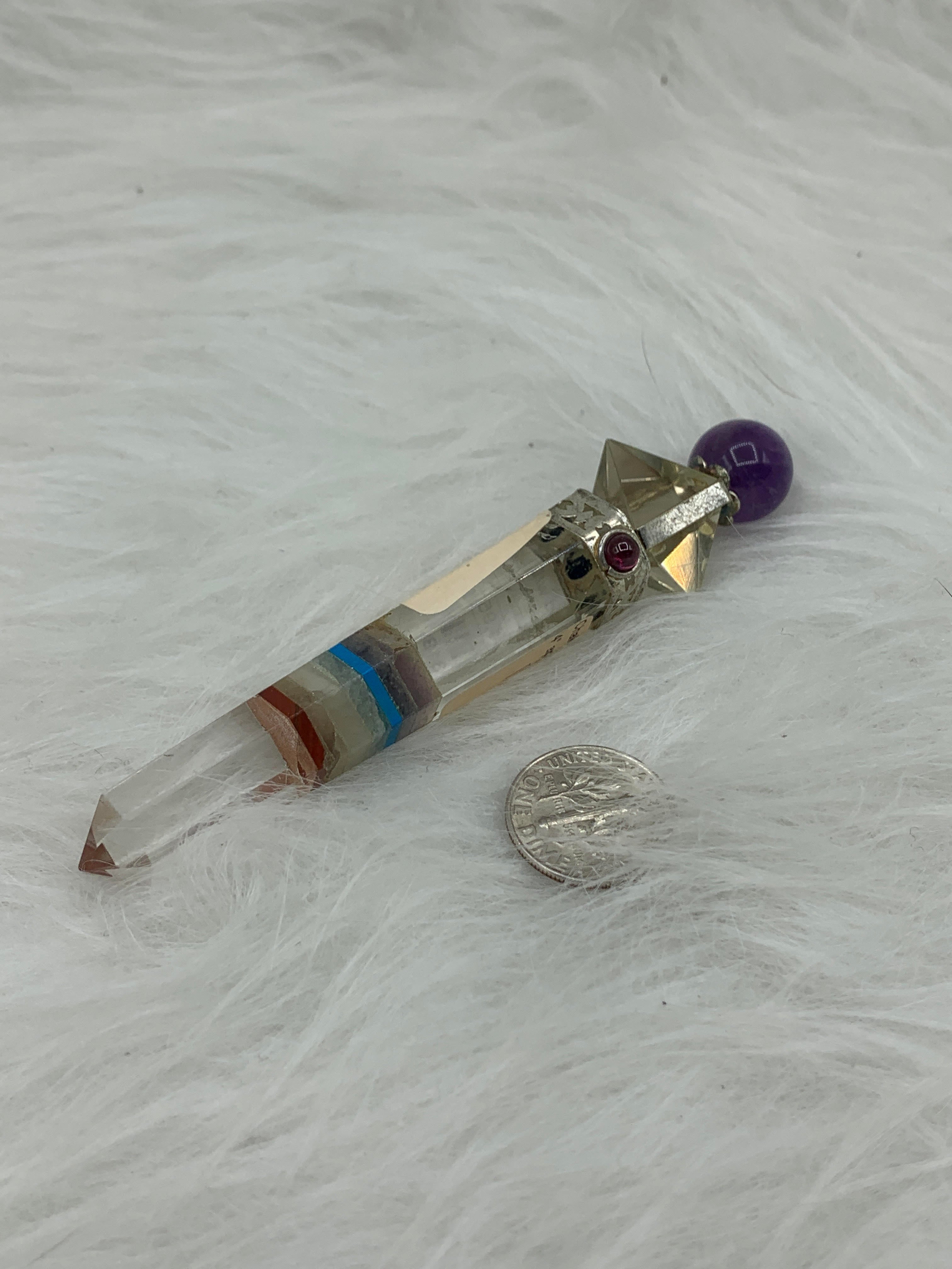 Chakra Wand w/sphere | Wands | Wiccan Center