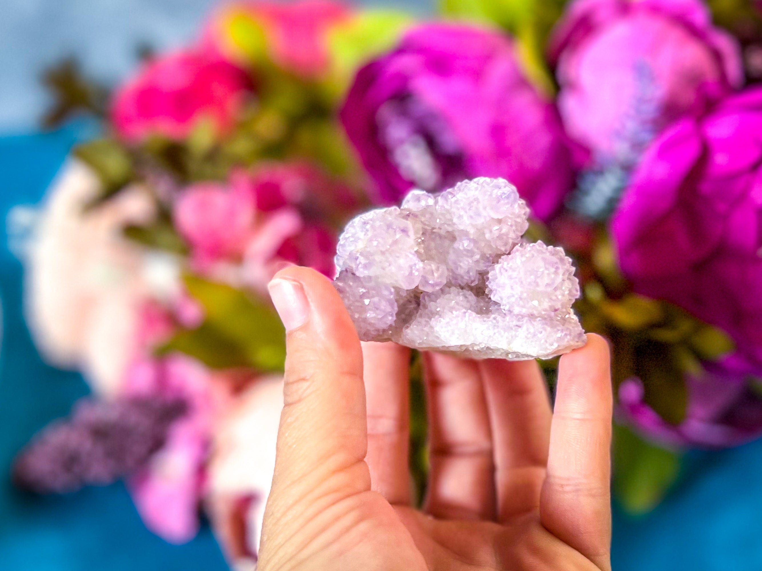 Ethically Sourced Spirit Amethyst Quartz Clusters, Cactus Quartz | | Wiccan Center