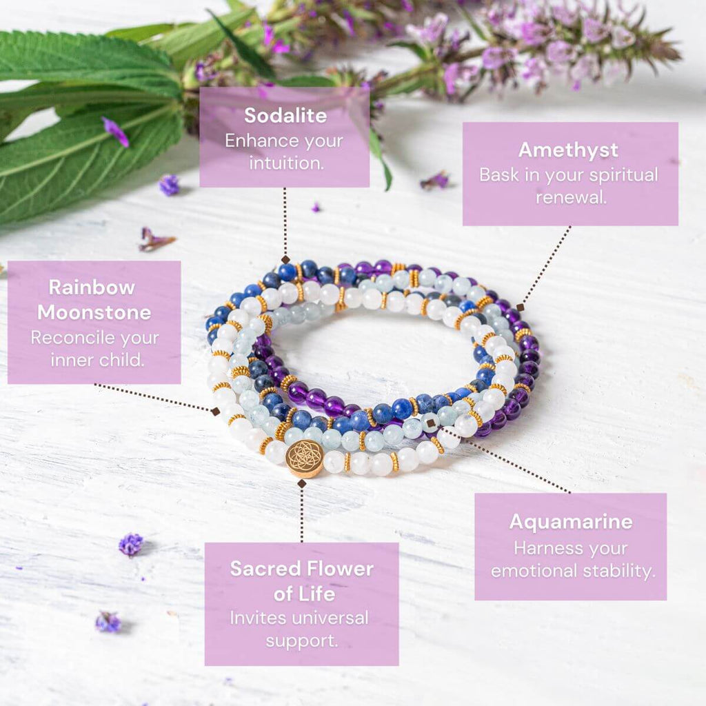 Spiritual Healing Bracelet Pack of 4 | Jewelry Set | Wiccan Center