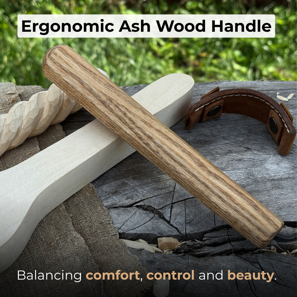 Spoon Carving Hook Knife – Large Radius Curve 5.5 cm (2.17 inches) | Hook Knife | Wiccan Center