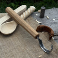 Spoon Carving Hook Knife – Large Radius Curve 5.5 cm (2.17 inches) | Hook Knife | Wiccan Center