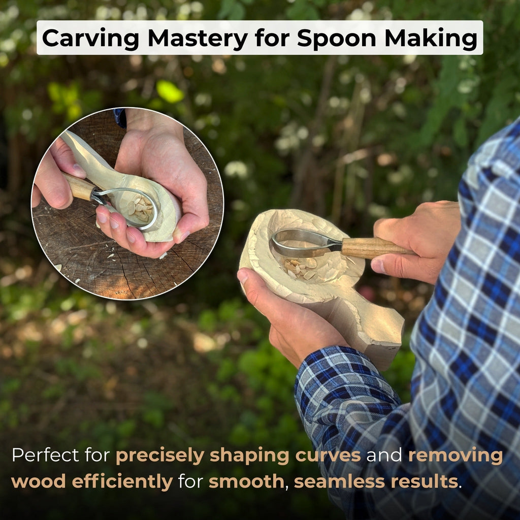Spoon Carving Scorp Knife, ⌀3.5 cm (1.4 inches) | Scorp Knife | Wiccan Center