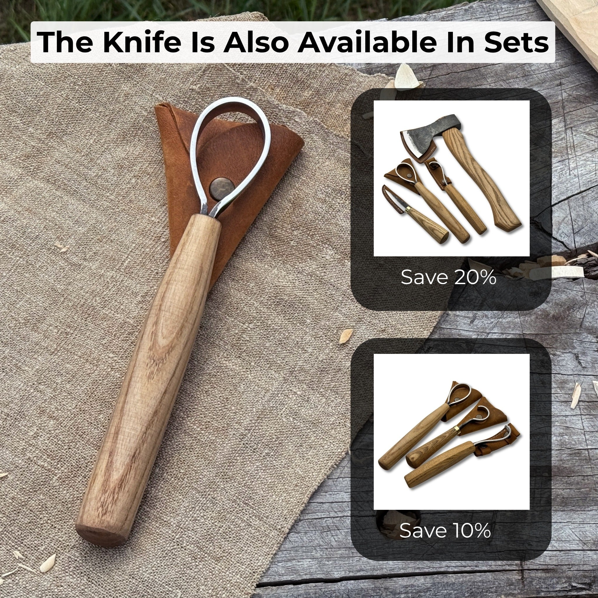 Spoon Carving Scorp Knife, ⌀3.5 cm (1.4 inches) | Scorp Knife | Wiccan Center