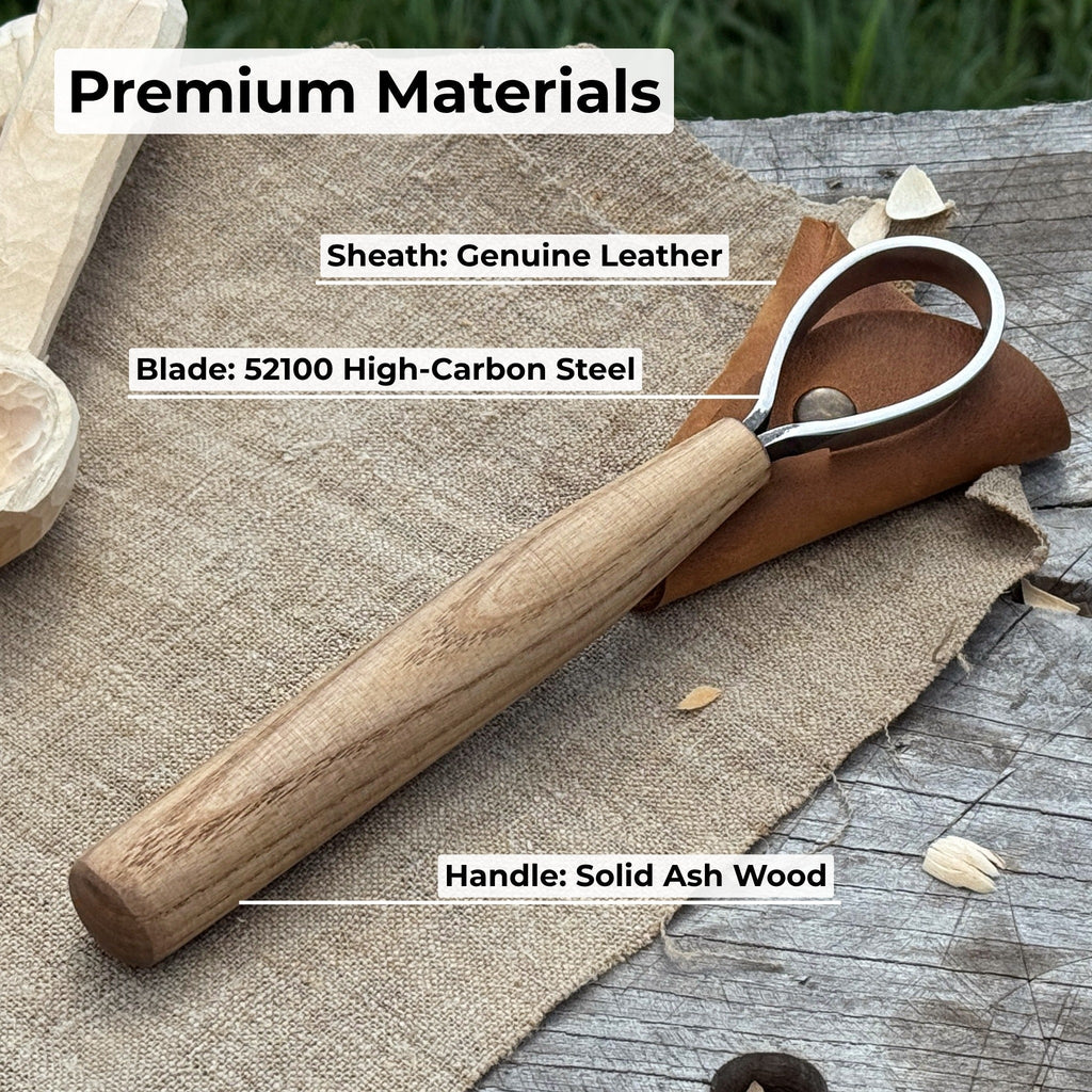 Spoon Carving Scorp Knife, ⌀3.5 cm (1.4 inches) | Scorp Knife | Wiccan Center