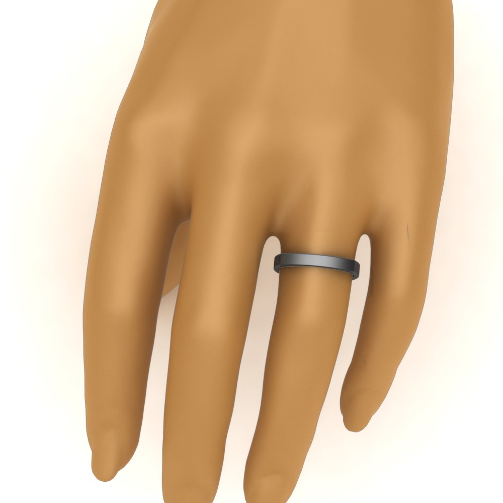 Square Comfort Fit Mens Wedding Band
