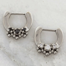 16G Gemmed Septum Clicker | Body Jewelry | Wiccan Center
