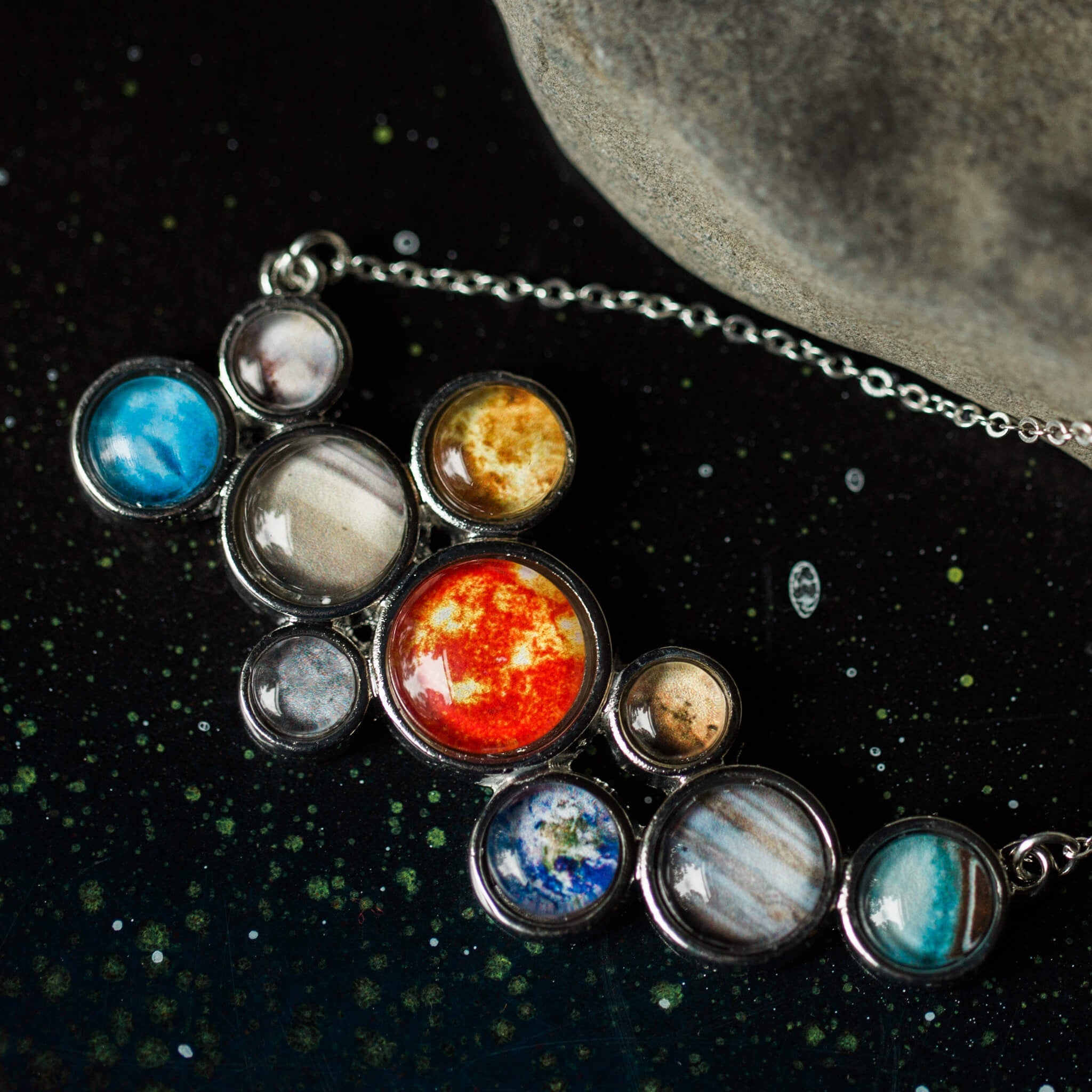 Solar System Statement Bib Necklace | Necklace | Wiccan Center