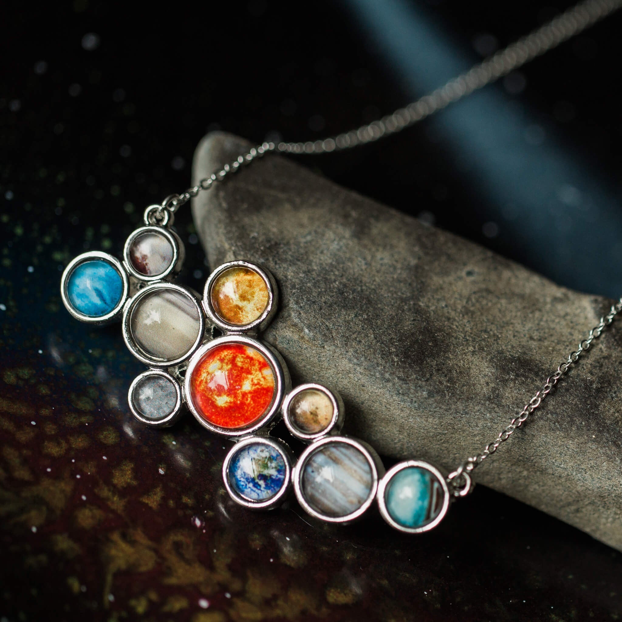 Solar System Statement Bib Necklace | Necklace | Wiccan Center