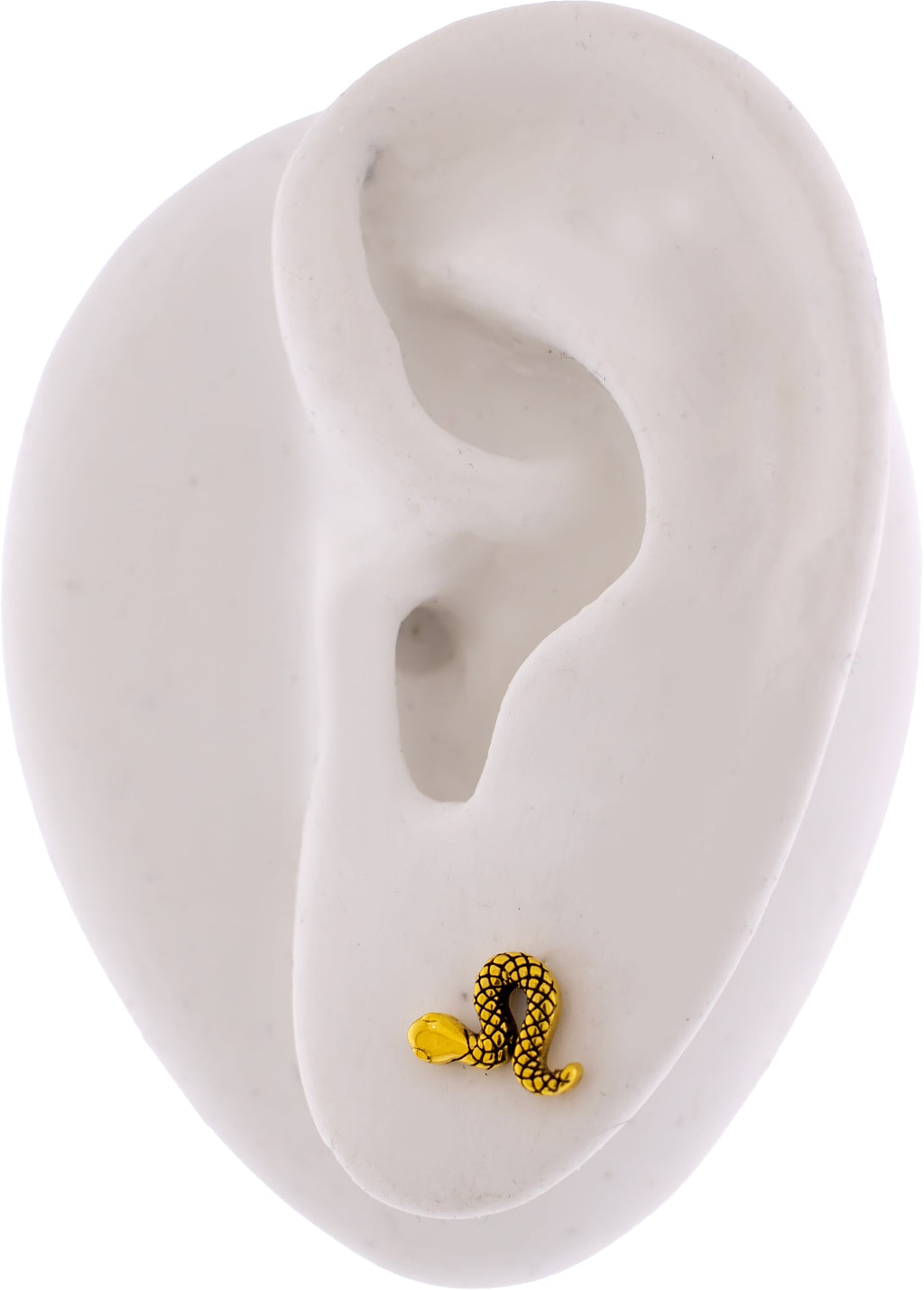 Steel Snake Earring Studs | Body Jewelry | Wiccan Center