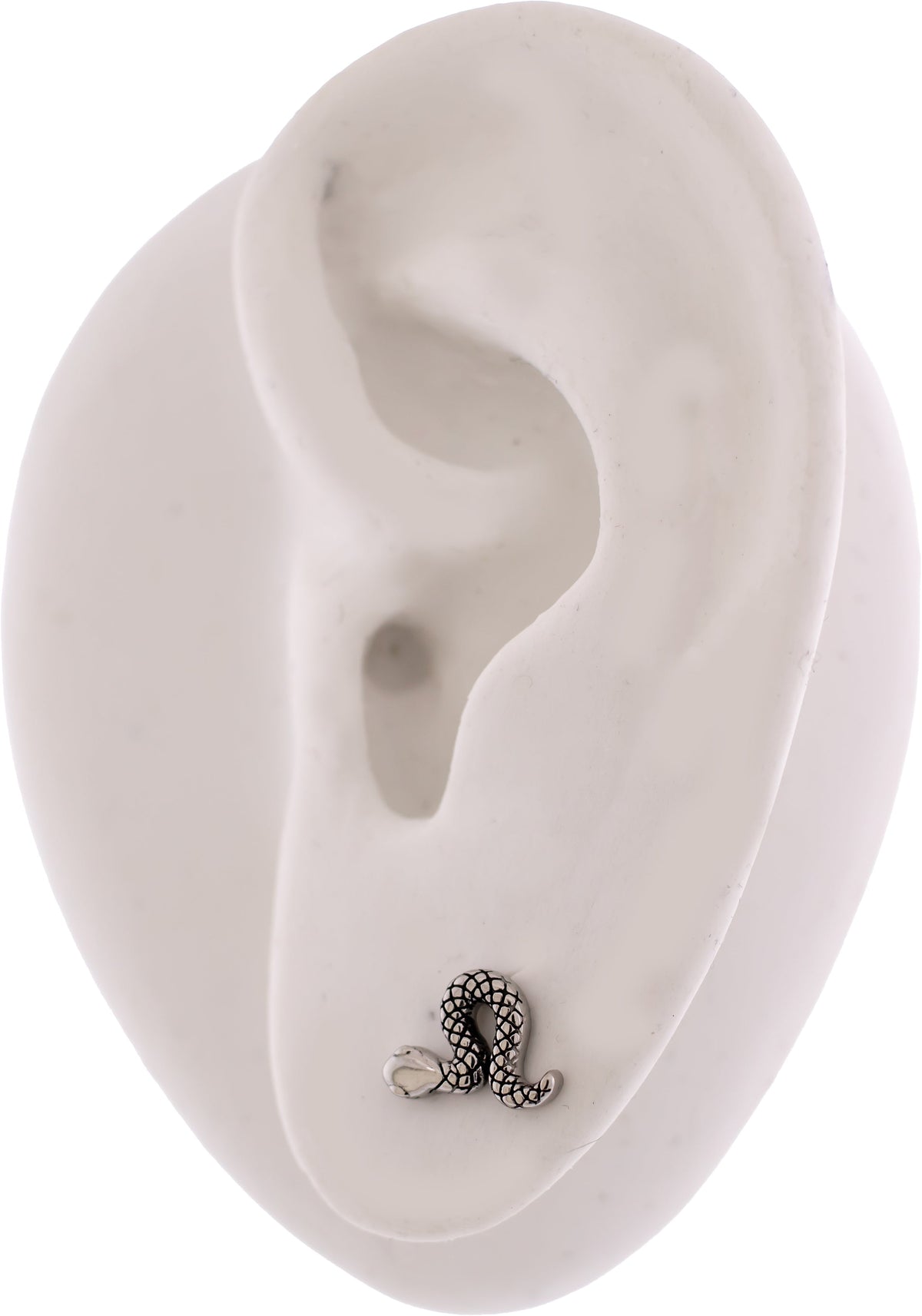 Steel Snake Earring Studs | Body Jewelry | Wiccan Center