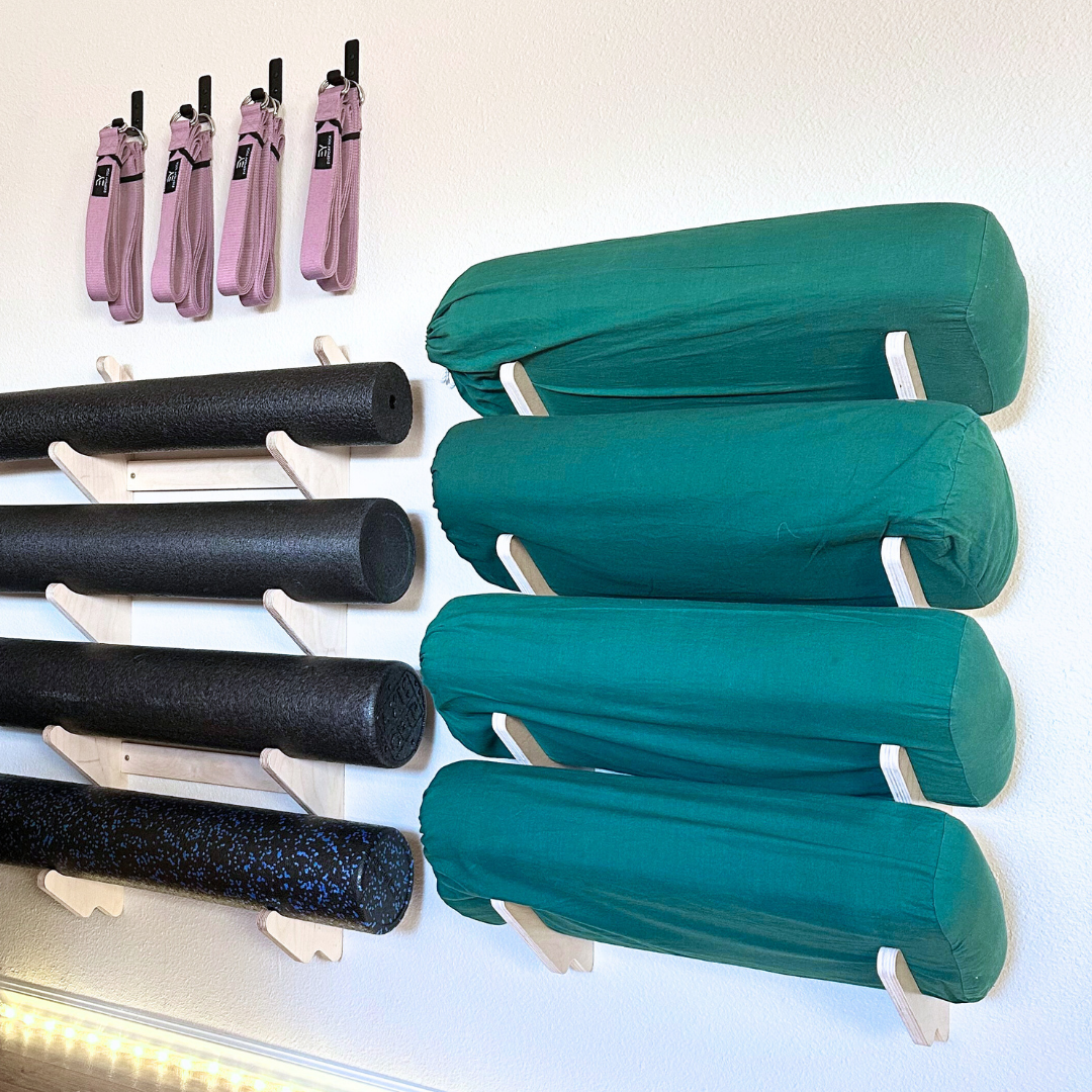Yoga Prop Wall Organizer | StackRack | Yoga Mat Storage | Wiccan Center